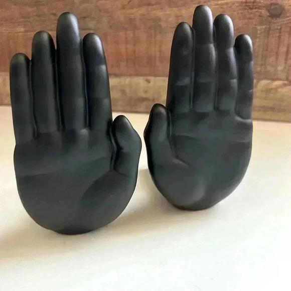 Luyesa Designs Pair Matte Hand Bookends - Picture 4 of 7